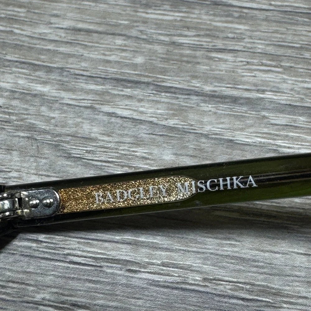 Badgley Mischka Hayes Eyeglasses Women 51-18-145 Green Square‎ Plastic Frame